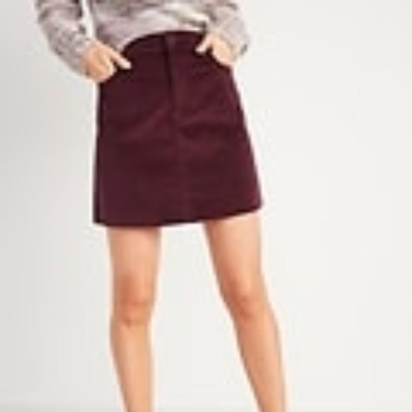 Old Navy Raisin Velvet Skirt for Women nwot - Picture 5 of 5